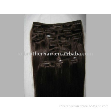 Superior quality110g Remy clip in hair extensions